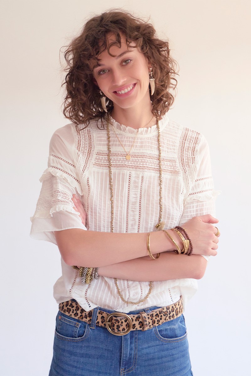 BLUSA CAROLINA COLOR BLANCO